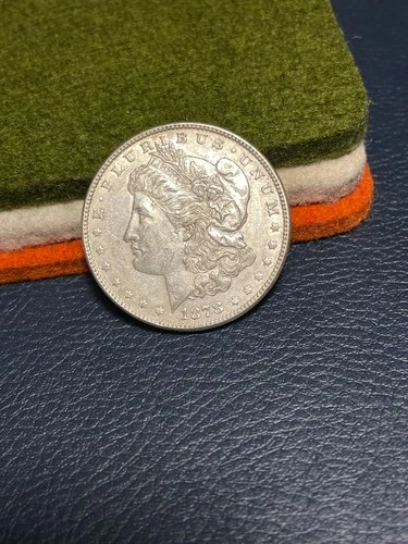 (#101780) Morgan Dollar:  1878 7TF   Rev '78.   AU!  (see video!!)