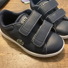 Tenis LACOSTE CLASSIC CUERO AZUL MARINO Infantil Niño Talla 8