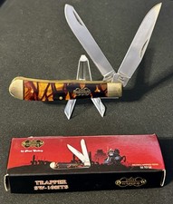 Steel Warrior 4.25” Closed Trapper Knife Imitation Tortise Shell SW-108ITS