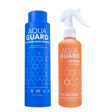AQUA GUARD PreSwim Hair Defense  UV LeaveIn Detangler  Swim Hair Rescue Bun...