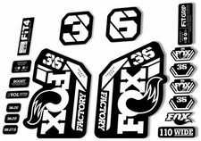 FOX 36 Fork Decal Sticker Set 2021 Factory MTB Suspension Graphics   White