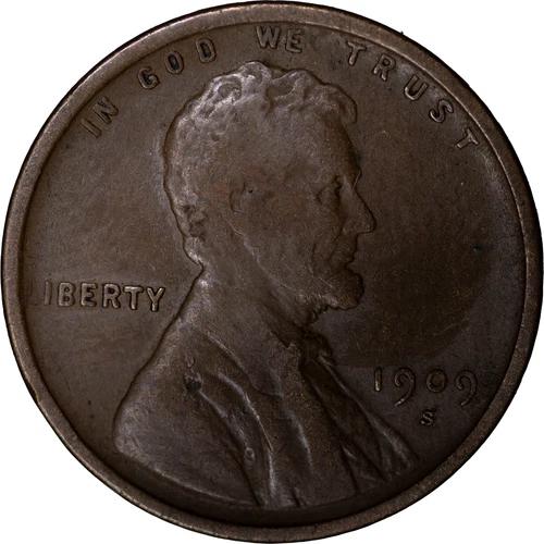 1909-S 1c Lincoln Wheat Cent ~ Fine