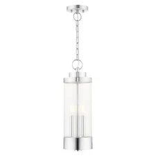 Livex Lighting - Hillcrest - 3 Light Outdoor Pendant Lantern in Coastal Style -