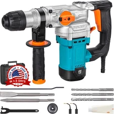Heavy Duty Rotary Hammer Drill Chisel Concrete Taladro De Martillo Perforador US
