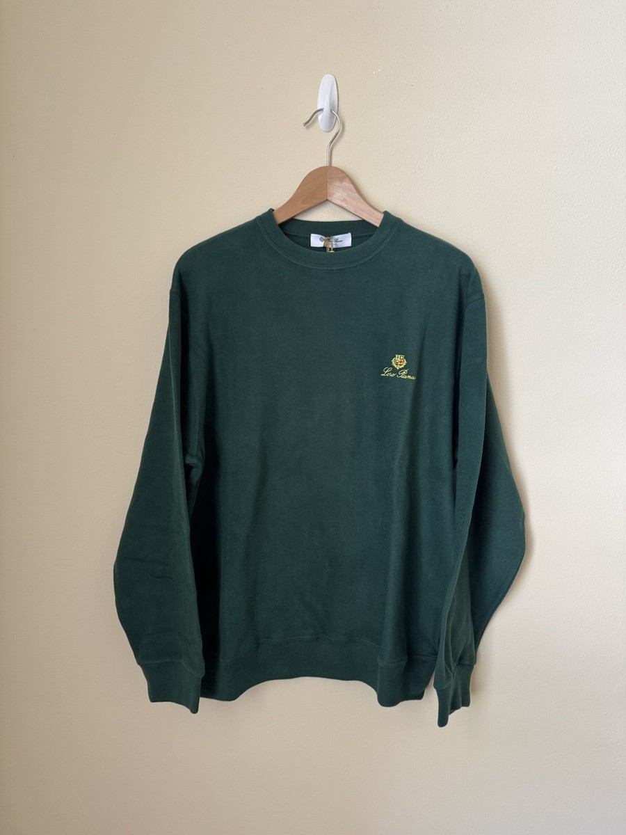 Loro Piana グリーントップス Loro Piana - Cypress Green Cashmere Quarter Zip Pullover