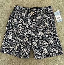 Laguna Swim Mens Board Shorts Floral Hawaiian All Over Print Size Small NWT 40