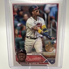 Ronald Acuna Jr 2023 Topps Series 1 Gold Stamp Originals Card