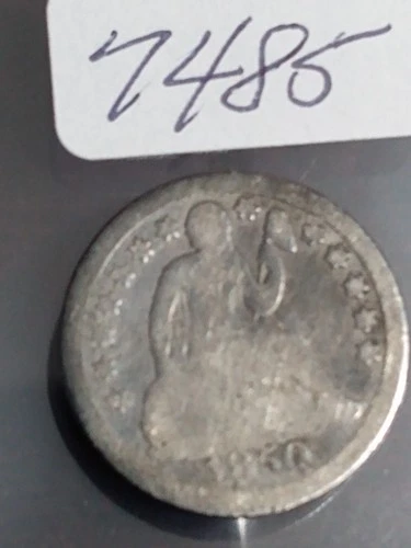 1850 P SEATED LIBERTY DIME