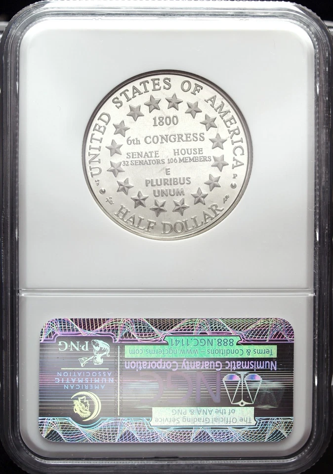 2001 P NGC PF 69 UCAM US Capitol Visitor Commemorative Clad Half Dollar ☆☆ 003 - Image 2 of 2
