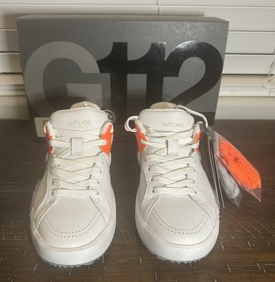 G/FORE Womens G.112 Street Shoe White/Orange Size-6.5 NEW