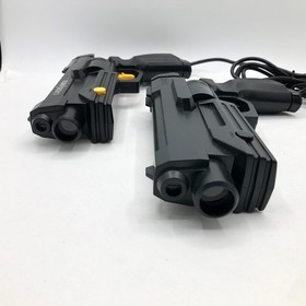 Sega Saturn Gun Controller Virtua Cop HSS-0152 HSS-0122 set Box CRT TV Tested