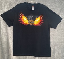 Harley Davidson Mens XL T Shirt Black USA Made Eagle Graphic Cape Town S. Africa