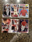 Mike Trout 6 Card Lot  Los Angeles Angels Topps Chrome Bowman Heritage Stadium