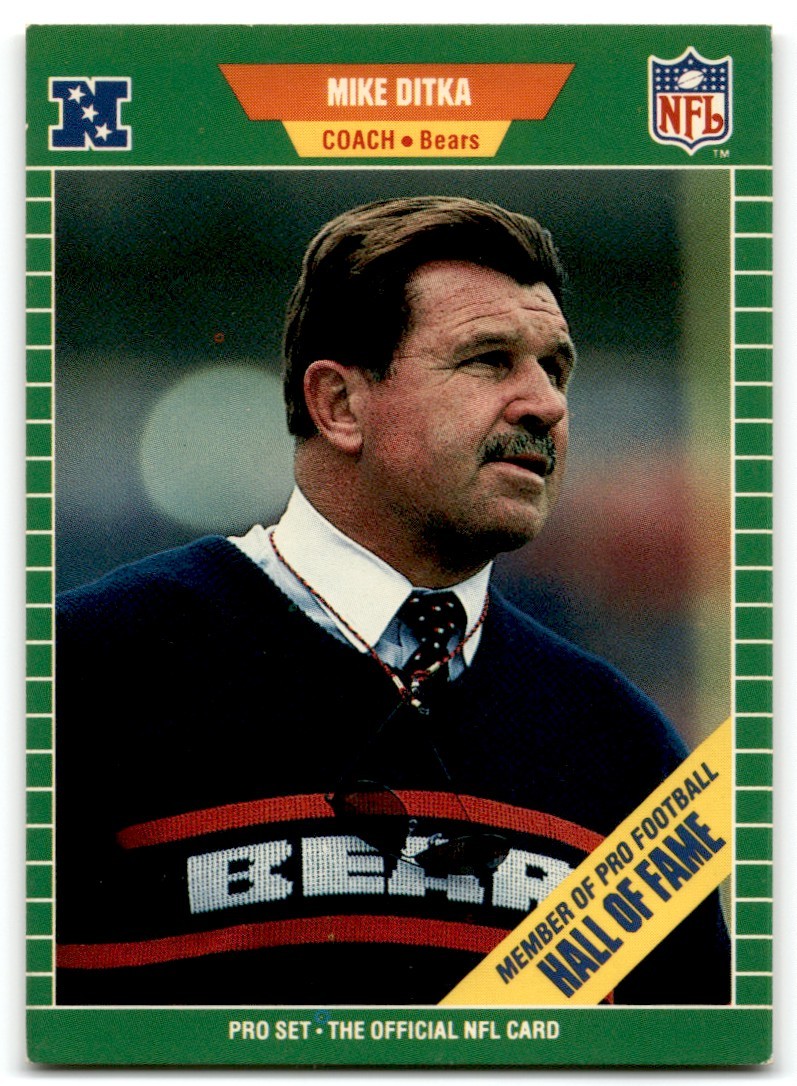 1989 Pro Set Mike Ditka Chicago Bears #53B