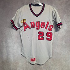 Rare Vintage 80s Rawlings Authentic California Angels Rod Carew 29 Jersey 36 S