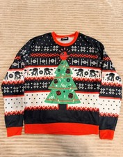 Star Wars Darth Vader Sith Empire Ugly Christmas Sweater Men's Large Death Star