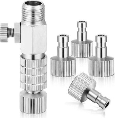 5 Pcs Airbrush Quick Disconnect Coupler Release Fitting Adapter Kit 1/8 Inch