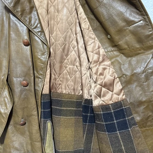 VTG 70s Leathers Ltd by Campus Brown Leather Barnstormer Jacket Belted Men’s L image 9