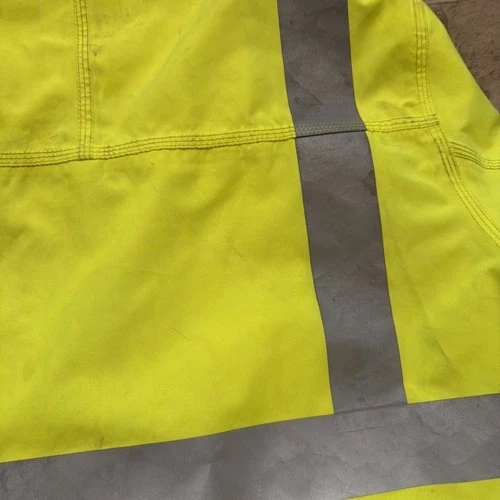 Carhartt Hi-Vis Reflective Safety Work Jacket Yellow/Black Sz M Class 3 Level 2 image 16