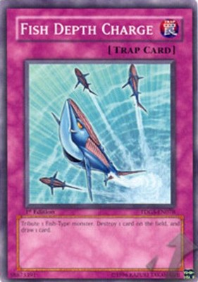 Fish Depth Charge - TDGS-EN078 - Common - 1st Edition - Heavily Played