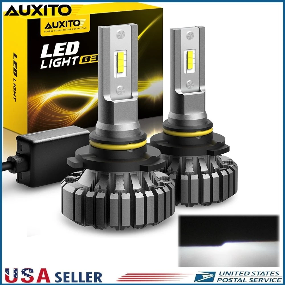 AUXITO 9012 HIR2 LED Headlight Kit Bulb High Low Beam White 20000LM Super Bright