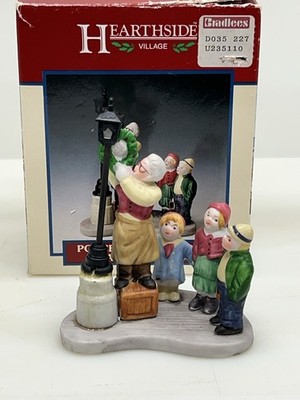 Lemax Hearthside Village  The Old Lamplighter  Porcelain Accessory Retired
