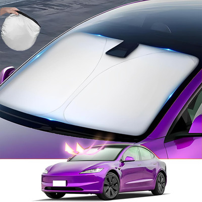 Sonnenschutz Auto Frontscheibe Innen145*80Cm Windshield Sun Shade,Faltbar Sonnen