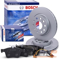 Bosch Bremsscheiben + BremsbeläGe + Warnkontakt Vorderachse U.A. FüR Audi