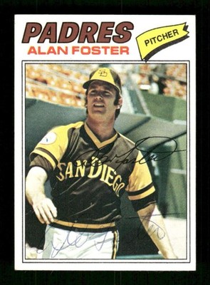 1977 Topps #108 Alan Foster signed autograph EX, ballpoint EAA1 bxcp71