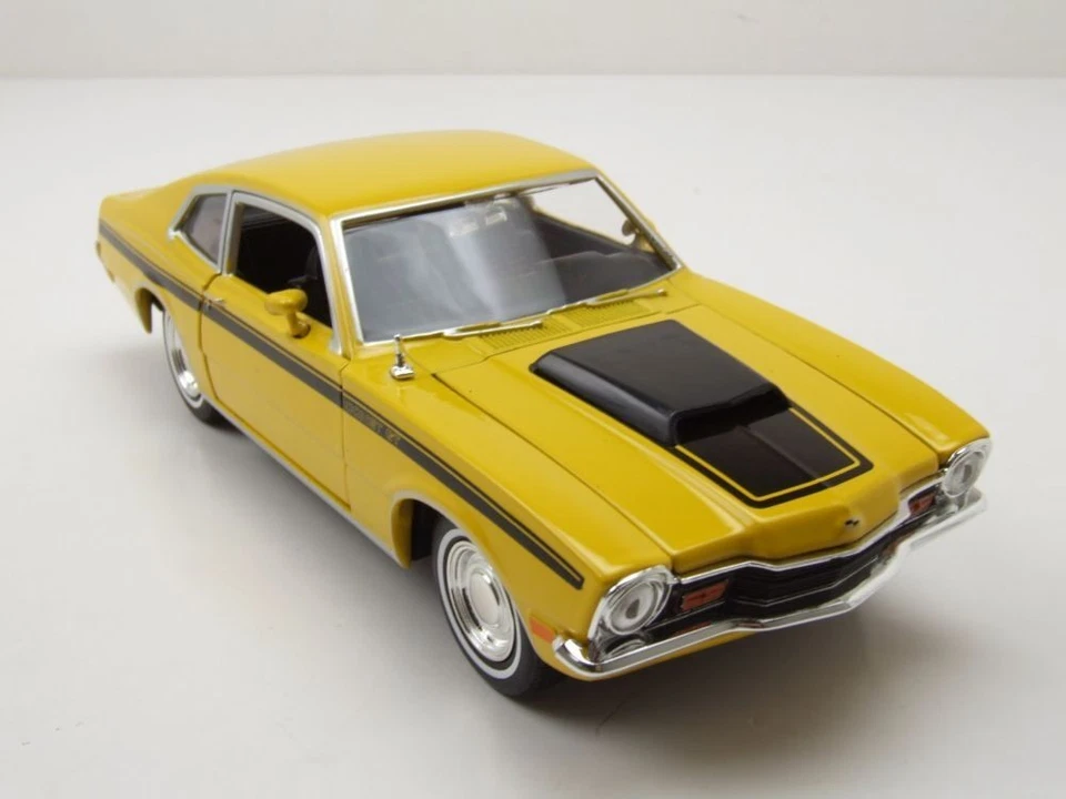 MOTOR MAX, MERCURY Comet GT 1971 jaune, échelle 1/24, MMX79047JAUNE - Photo 3/4