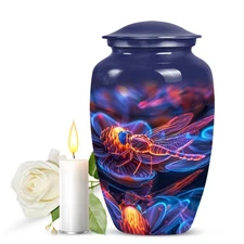 Cosmic Dragonfly Memorial Urns for Human Ashes Adult Dad & Mom (10 Inch)