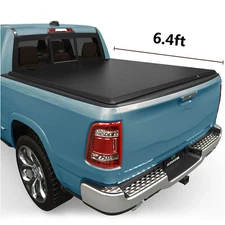 6.4FT Bed Tonneau Cover Soft Tri-Fold for 03-24 Dodge Ram 1500 2500 3500 Classic