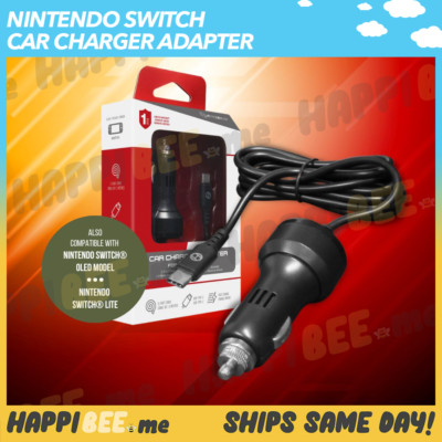 HYPERKIN Nintendo Switch Car Charger Adapter USB Type-C Power Cable Connector