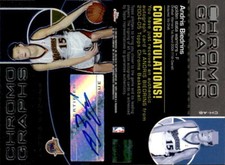 2004-05 Topps Chrome Autographs #AB Andris Biedrins C