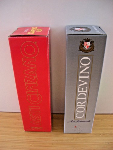 Vintage Asti Spumante und Asti Cinzano Spumante leere gebrauchte Flaschenkartons x 2 - Bild 2 von 8
