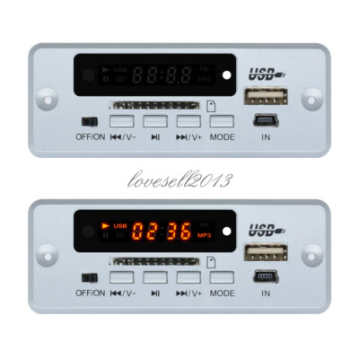 Digital 5V LCD MP3 Wireless Decoder Board USB TF SD Audio Module FM Radio