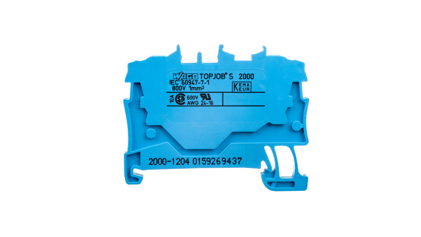 2-wire terminal block 1.0mm2 blue 2000-1204 TOPJOBS /T2UK