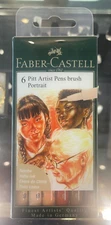 Faber-Castell PITT Artist Pens Brush Portrait (6pk)
