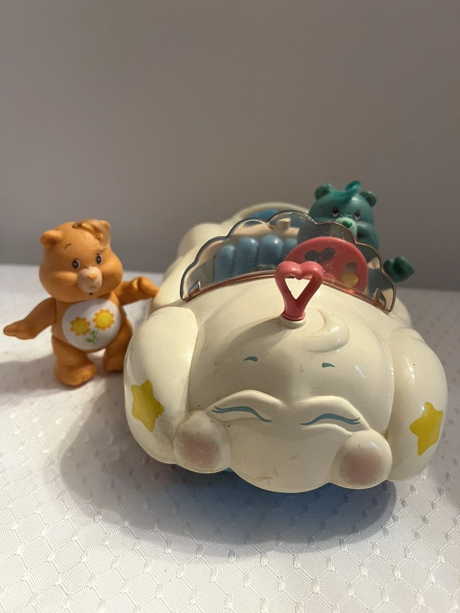 Vtg 1983 American Greeting Care Bears Cloud Mobile Car Kenner 80 s Toys w Bears