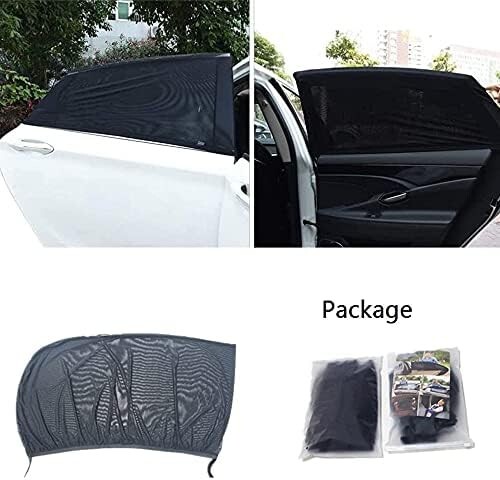 Tendine Parasole Auto Bambini 2 Pezzi Oscuranti Finestrini Auto Laterali Anti-UV - Foto 7 di 7