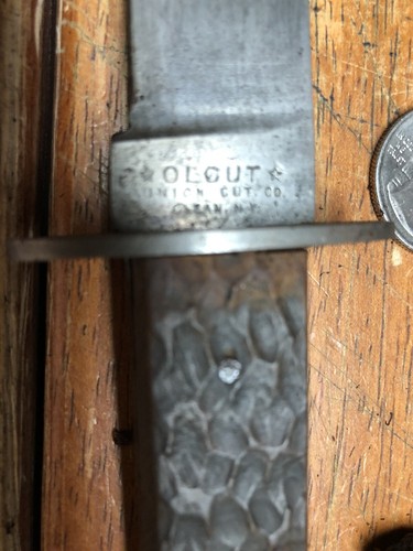 Antique Olcut Union Cut Co. Olean N.Y. Hunting Knife - Picture 4 of 13