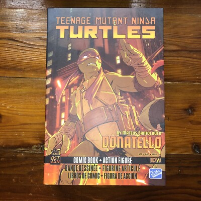TMNT Donatello 5in Action Figure & IDW Comic Loyal Subjects BST AXN