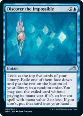 DISCOVER THE IMPOSSIBLE X 4 N/M-  KAMIGAWA NEON DYNASTY MAGIC THE GATHERING