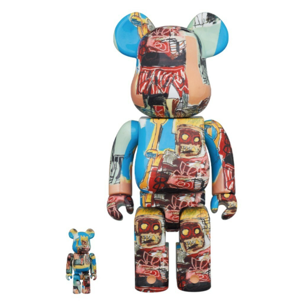 Jean-Michel Basquiat #6 Bearbrick Set 400% & 100% - Medicom