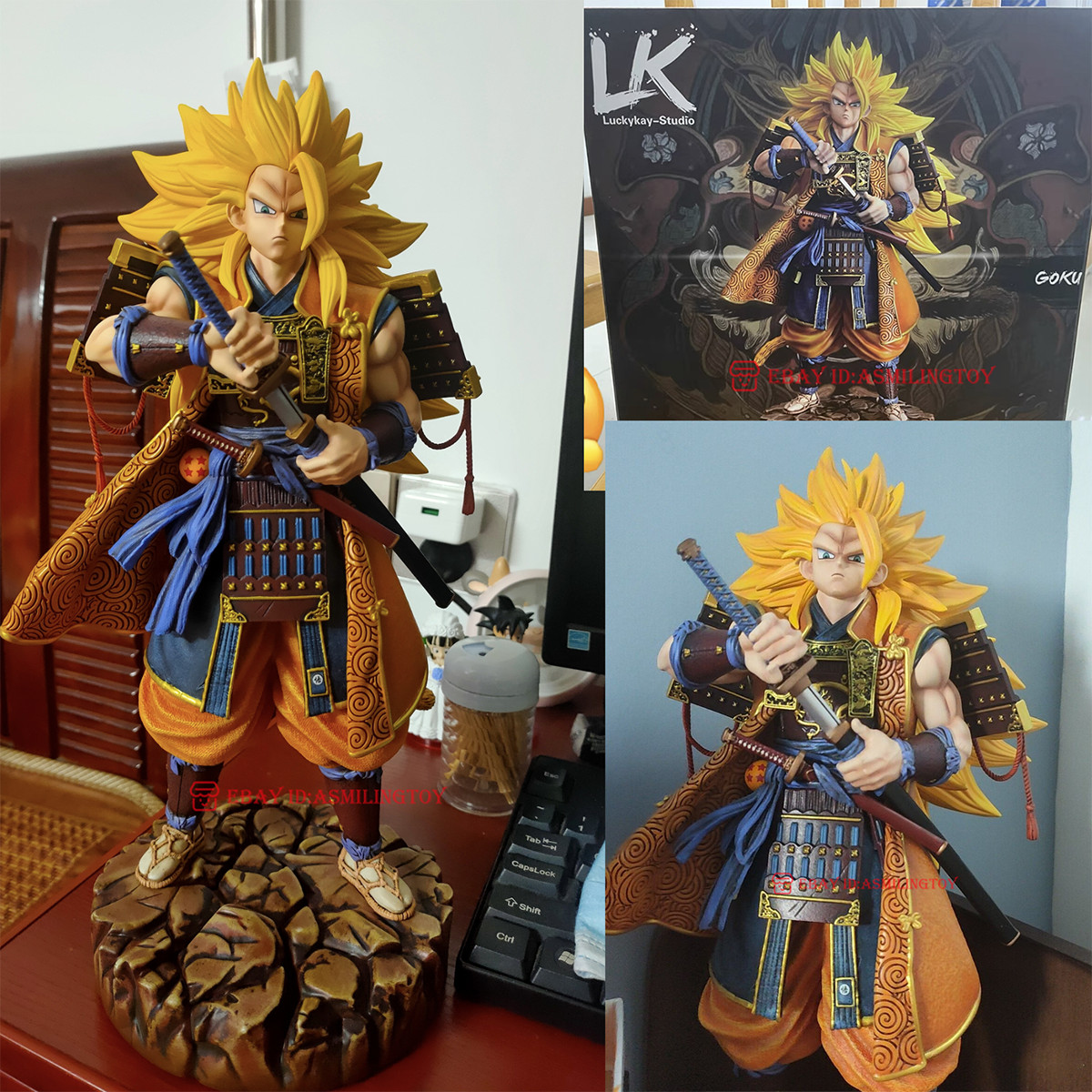 LK Studio Dargon Ball Samurai Super Saiyan 3 Son Goku Resin Model