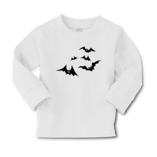 Kids Long Sleeve T Shirt Halloween 5 Evil Bats Gore Cotton Girls  Boys Clothes