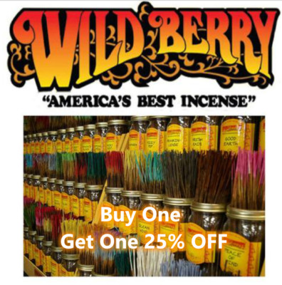 Wildberry Incense 11'' Stick  60+ Flavors 20/40/100 (BUY 1 GET 1 25% OFF)