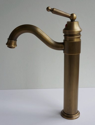 Vintage Stil Chrom poliert gebürstet Stahl Badewanne Waschbecken Mono Block Mixer Wasserhahn - Bild 28 von 30