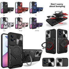 For Motorola Moto "All" Series Magsafe Magnetic Ring Stand Rugged Phone Case