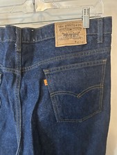 VTG 80s 90s LEVI 20517-0217 JEANS 40 X 32 (actual 30.5) ORANGE TAB USA MADE 517